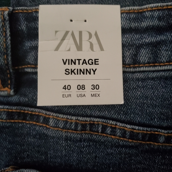 Zara High-Rise Vintage Skinny Jeans Size 8 - Picture 9 of 10